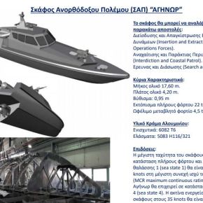 Ελληνικά Ναυπηγεία Α.Ε.: Το σκάφος Ανορθοδόξου Πολέμου&nbsp;ΑΓΗΝΩΡ