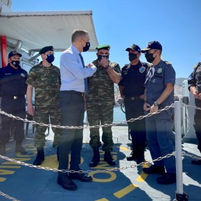 ΥΦΕΘΑ Στεφανής στη Λέσβο για “έλεγχο επιτήρησης και αποτροπής”&nbsp;(ΦΩΤΟ)