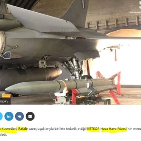 «Τουρκική Άμυνα»: Η Ελλάδα ανακοίνωσε το βεληνεκές του νεοαγορασμένου πυραύλου&nbsp;Meteor